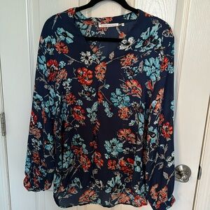 Floral V-Neck Blouse